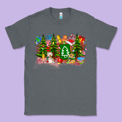 Christmas Teacher Classic Tee Designed By Cowhidedigitalart