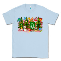 Dusty Blue Christmas teacher Classic Tee - CowhideDigitalArt