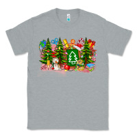 Heather Grey Christmas teacher Classic Tee - CowhideDigitalArt
