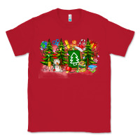 Red Christmas teacher Classic Tee - CowhideDigitalArt