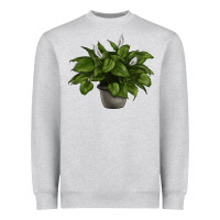 Heather Grey Peace Lily Heavyweight Sweatshirt - LillyAllenDesigns
