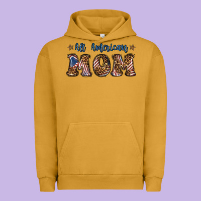 All American Mom Urban Hoodie Designed By Bundleandbundleshop