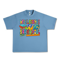 Pebble Blue welcome school Urban Heavy Tee - NancyCooperArtShop