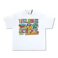 White welcome school Urban Heavy Tee - NancyCooperArtShop