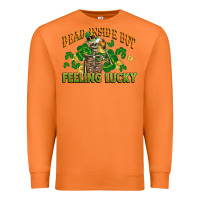Carrot Dead inside but feeling lucky St. Patrick's Day Premium Sweatshirt - CowGirlArtShop