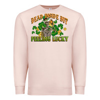 Dead Inside But Feeling Lucky St. Patrick's Day Premium Sweatshirt | Teevron