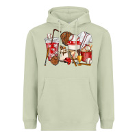 Matcha Baseball coffee cups Heavyweight Hoodie - HowdyJamesFarm