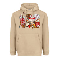 Mushroom Baseball coffee cups Heavyweight Hoodie - HowdyJamesFarm