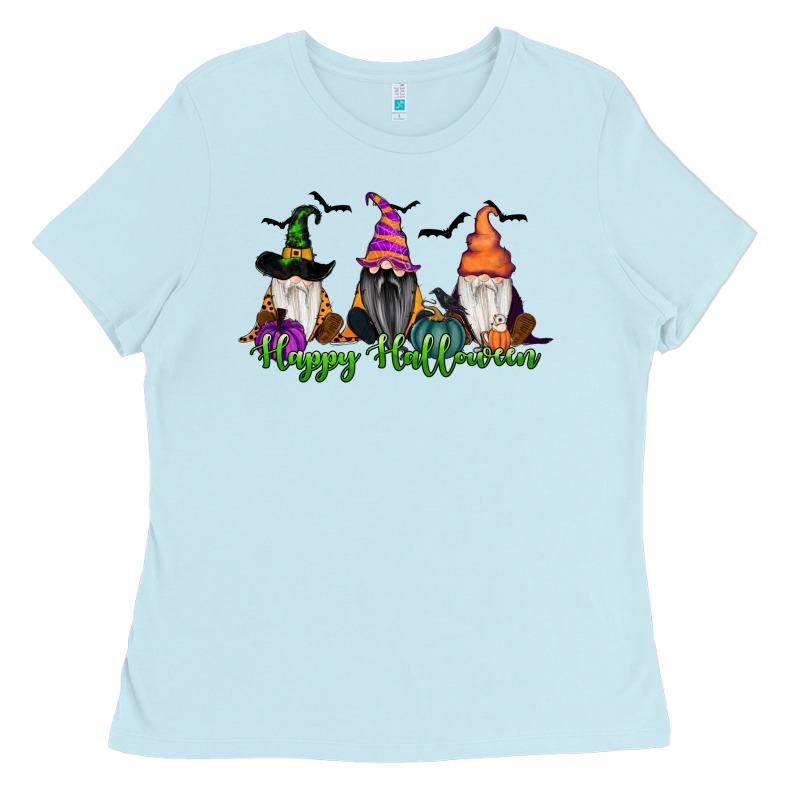 Happy Halloween Gnome Pumpkin Ladies Tee by RanaPortraitStore | Teevron