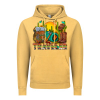 Vintage Mustard western traveler cowboy Vintage Hoodie - NancyCooperArtShop