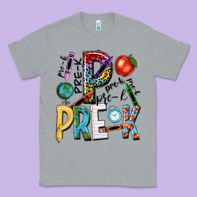 Pre K Classic Tee Designed By Nancycooperartshop