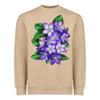 Mushroom Mayflower Plant Illustrations Heavyweight Sweatshirt - LillyAllenDesigns