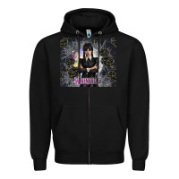 Black gothic girl with black rose Zipper Hoodie - TumblerDesignByShophia