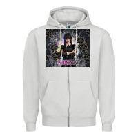 Dove Grey gothic girl with black rose Zipper Hoodie - TumblerDesignByShophia