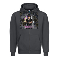 Smoke gothic girl with black rose Zipper Hoodie - TumblerDesignByShophia