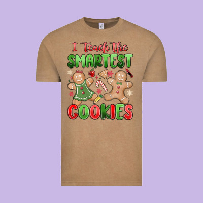 Teach The Smartest Cookies Vintage Tee Designed By Maliassmallbusiness