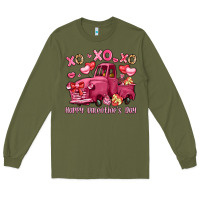 Xo Xo Xo Happy Valentine's Day Truck Long Sleeve Tee | Teevron