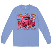 Colony Blue xo xo xo happy valentine's day truck Long Sleeve Tee - LillyAllenDesigns