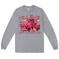 Heather Grey xo xo xo happy valentine's day truck Long Sleeve Tee - LillyAllenDesigns