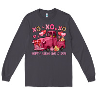 Smoke xo xo xo happy valentine's day truck Long Sleeve Tee - LillyAllenDesigns