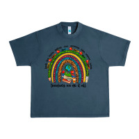 Midnight Navy teachers we do it all rainbow Urban Heavy Tee - NancyCooperArtShop