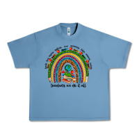 Pebble Blue teachers we do it all rainbow Urban Heavy Tee - NancyCooperArtShop