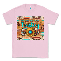 Bubblegum Pink i'm just out here trusting god Classic Tee - JahusDesignShop
