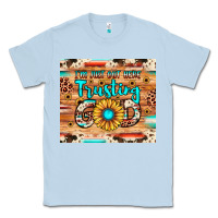 Dusty Blue i'm just out here trusting god Classic Tee - JahusDesignShop
