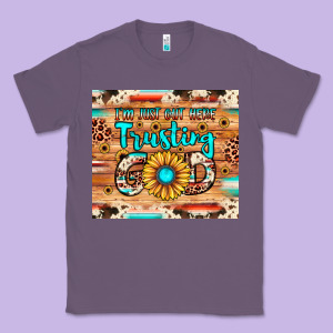 I'm Just Out Here Trusting God Classic Tee Designed By Jahusdesignshop