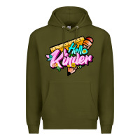 Army Green hello kinder Premium Hoodie - JahusDesignShop