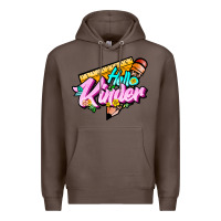 Coffee hello kinder Premium Hoodie - JahusDesignShop