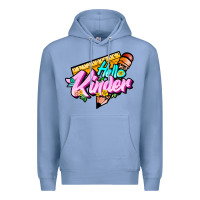 Colony Blue hello kinder Premium Hoodie - JahusDesignShop