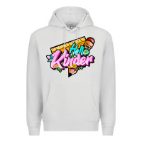 Dove Grey hello kinder Premium Hoodie - JahusDesignShop