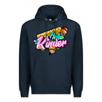 Navy hello kinder Premium Hoodie - JahusDesignShop