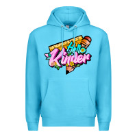 Ocean Blue hello kinder Premium Hoodie - JahusDesignShop