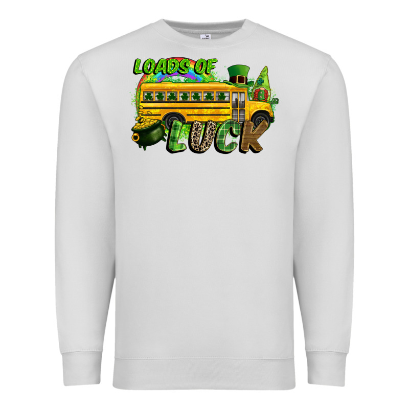 Loads Of Luck School Bus Premium Sweatshirt by CowGirlArtShop | Teevron