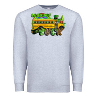 Heather Grey Loads of luck School bus Premium Sweatshirt - CowGirlArtShop