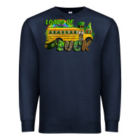 Navy Loads of luck School bus Premium Sweatshirt - CowGirlArtShop