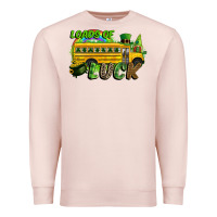 Pale Pink Loads of luck School bus Premium Sweatshirt - CowGirlArtShop