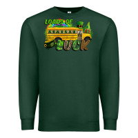 Sports Green Loads of luck School bus Premium Sweatshirt - CowGirlArtShop