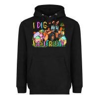 Black I dig Easter Day Heavyweight Hoodie - CowGirlArtShop