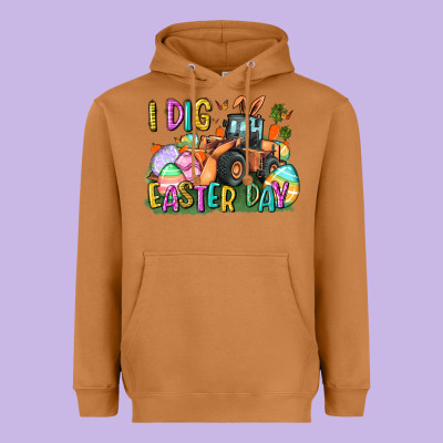 I Dig Easter Day Heavyweight Hoodie Designed By Cowgirlartshop