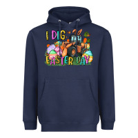 Navy I dig Easter Day Heavyweight Hoodie - CowGirlArtShop