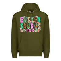 Army Green Easter Saurus Nurse Easter Day Premium Hoodie - HowdyJamesFarm