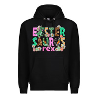 Black Easter Saurus Nurse Easter Day Premium Hoodie - HowdyJamesFarm