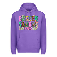 Purple Easter Saurus Nurse Easter Day Premium Hoodie - HowdyJamesFarm