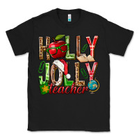 Black holly jolly teacher Classic Tee - NancyCooperArtShop