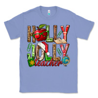 Colony Blue holly jolly teacher Classic Tee - NancyCooperArtShop