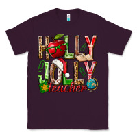 Plum holly jolly teacher Classic Tee - NancyCooperArtShop