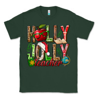 Sports Green holly jolly teacher Classic Tee - NancyCooperArtShop